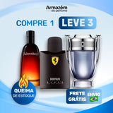 3 Perfumes Masculinos (100ml) - Fahrenheit | Ferrari Black | Invictus (5 Anos Armazém do Perfume)