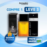 3 Perfumes Masculinos (100ml) - Silver Scent | Azzaro | 212 Black (5 Anos Armazém do Perfume)