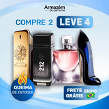 4 Perfumes Importados (100ml) - 1 Million | Good Girl | La Vie est Belle | 212 VIP Black (5 Anos Armazém do Perfume)