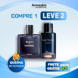 2 Perfumes Masculinos (100ml) - Bleu de Chanel | Sauvage (5 Anos Armazém do Perfume)